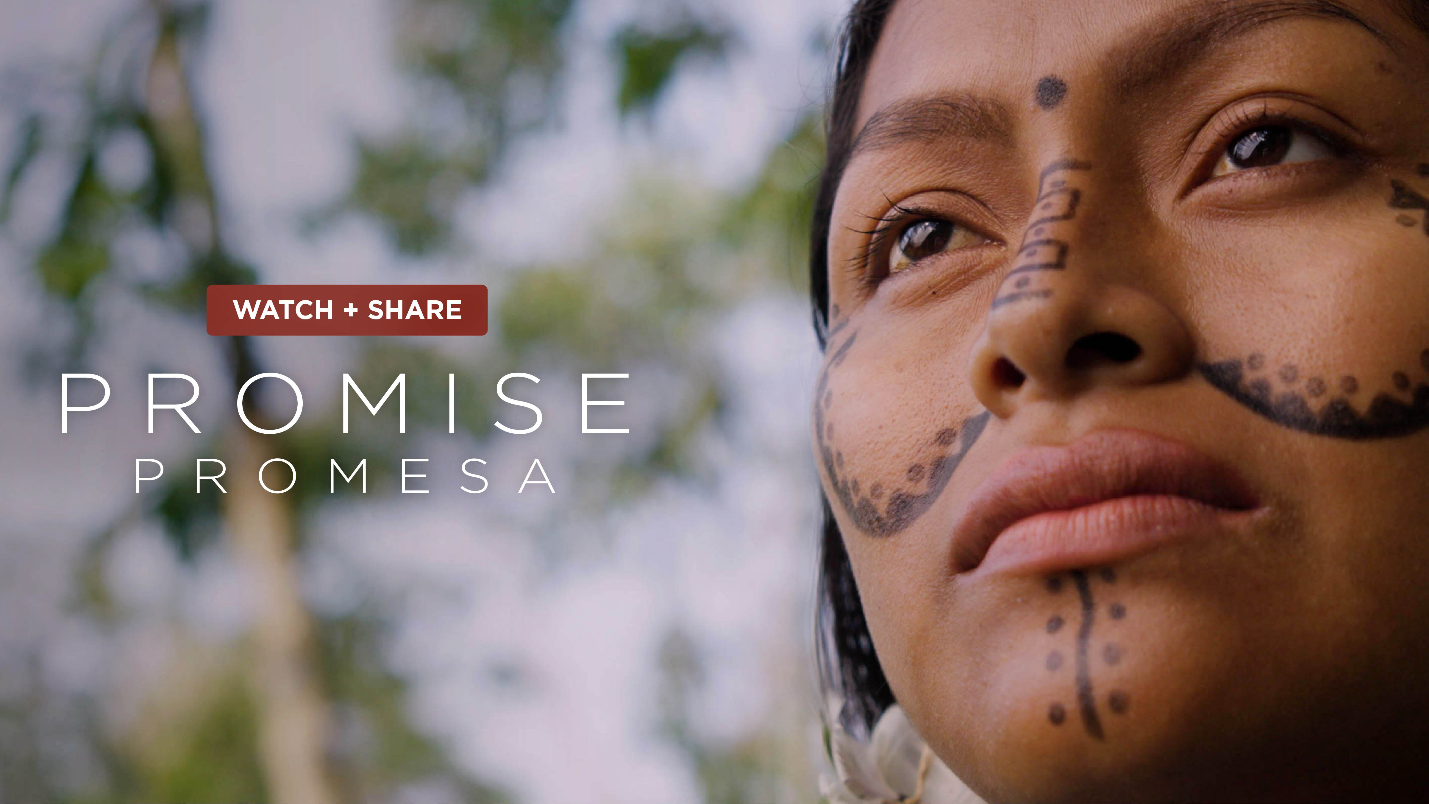 Erika Kawarim (Achuar, Ecuador). Photo by Martin Kingman from the short film "Promise" - premiering during COP16 in Cali, Colombia.