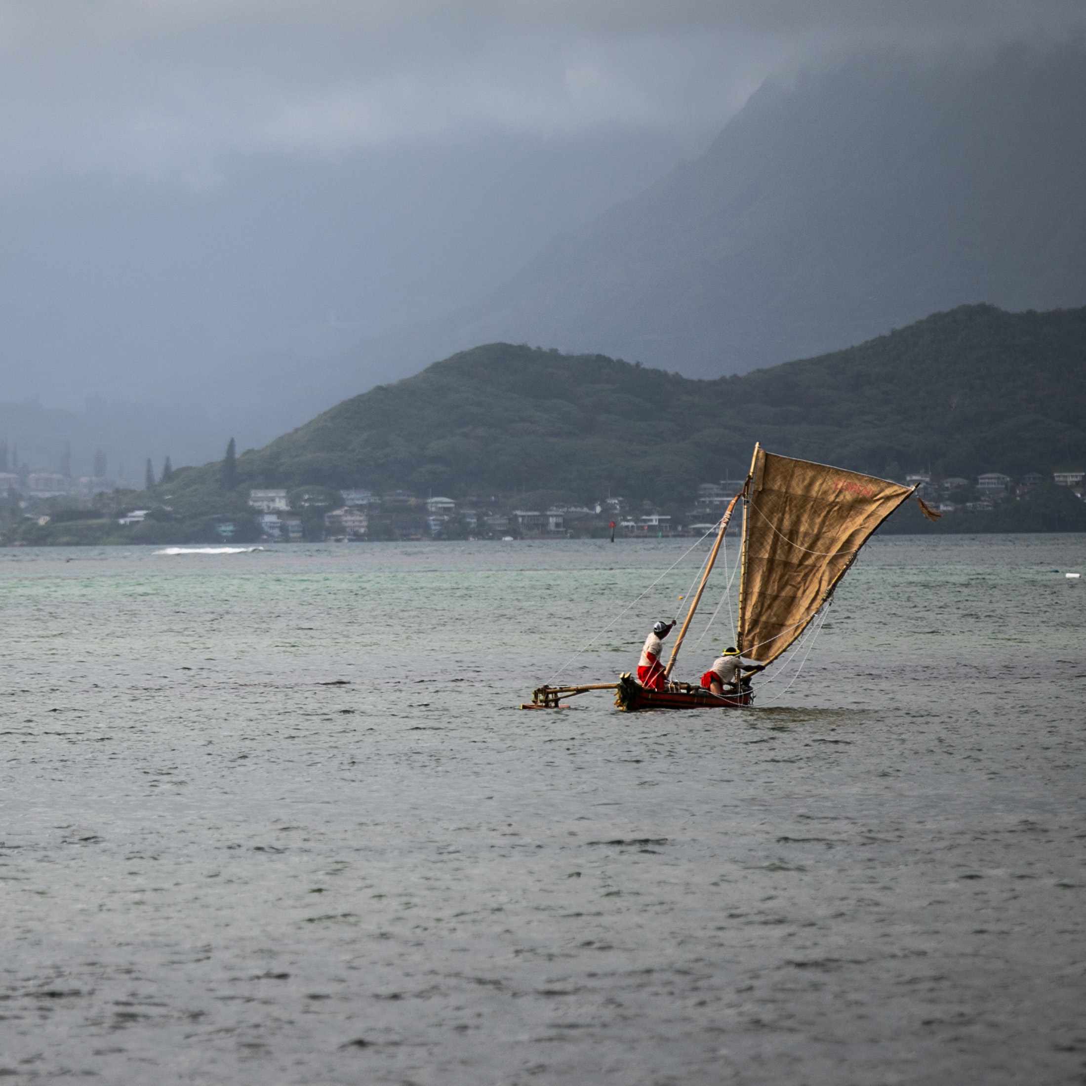 Delegates from the Pacific Islands arrived by canoe at Kualoa Bay on O'ahu to kick off the 13th Festival of the Pacific Arts and Culture (FestPAC) in Hawai'i. Photo by Daniel Lin. 1x1